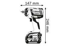 Аккумуляторная дрель-шуруповерт Bosch GSR 18 V-EC FC2 Solo 0.601.9E1.102