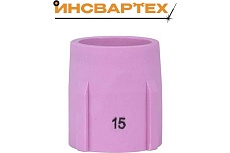 Сопло керамическое TIG Инсвартех 17-18-26 57N BIG для газовой линзы №15, 5 шт IST0192