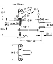 Смеситель для раковины Grohe Costa S 21255001