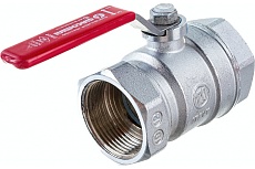 Шаровой кран Giacomini R250D 1 1/4&quot;, внутренняя/внутренняя, ручка-рычаг красный, хромированный R250X006