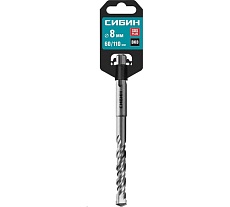 Бур (8х110 мм; SDS-plus) Сибин 29312-110-08