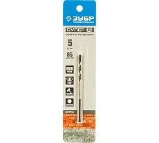 Сверло по бетону &quot;Супер-6&quot; (5x85 мм) Зубр 2916-085-05