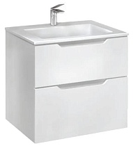 Тумба с раковиной Jorno Slide 65 см белый