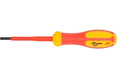 Диэлектрическая отвёртка DUEL 1000 В, HEX шлиц 4 мм, 80 мм, длина 180 мм DE06-040-080