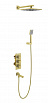 Душевой набор Timo Tetra-Thermo SX-0199/17SM термостат, золото матовое