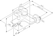 Смеситель для ванны AM.PM X-Joy S F85B10000, хром