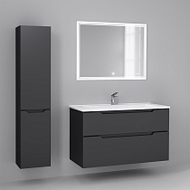 Мебель для ванной Jorno Slide 105 см антрацит