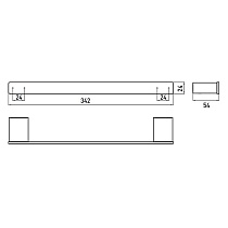 Поручень для ванны Emco Loft 0570 001 30 34 см хром