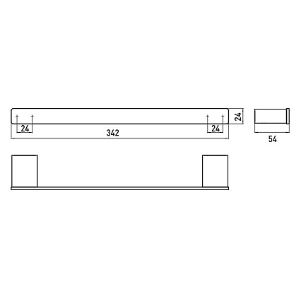 Поручень для ванны Emco Loft 0570 001 30 34 см хром