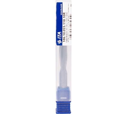 Фреза монолитная для алюминия и пластика Z2, 10х55х110 мм, S=10 мм, RH, стружка вверх 186.10.055.110.10r ITA TOOLS 06-3878