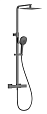 Душевая стойка AQUAme Siena AQM8007GM с термостатом, оружейный металл