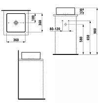 Раковина Laufen Living 36 см