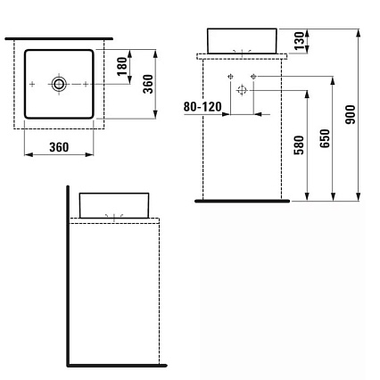 Раковина Laufen Living 36 см