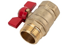 Шаровой кран ProfEco 3/4 ВР-НР, муфтовый, бабочка, Ду20, Ру20 11Б27п1 PE-34FMB