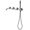 Смеситель для ванны Vincea Аура (Aura) VBTW-6AU1GM вороненая сталь