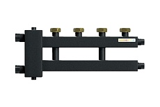 Коллектор Warme с гидрострелкой рядный на 3 контура с накидными гайками WKD.R.85F.2+1