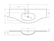 Раковина Cezares Vague 138 см 82411 стекло