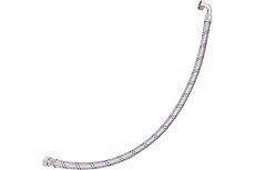 Гибкая подводка Беламос 1x800 мм, нерж.сталь, угловая гайка-гайка, o310