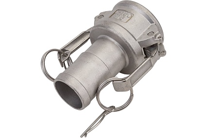 Нержавеющий камлок TITAN LOCK тип C, розетка с хвостовиком 1 1/2", AISI316 TL150CSS316