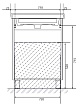 Тумба с раковиной 1MarKa Gaula 80 см