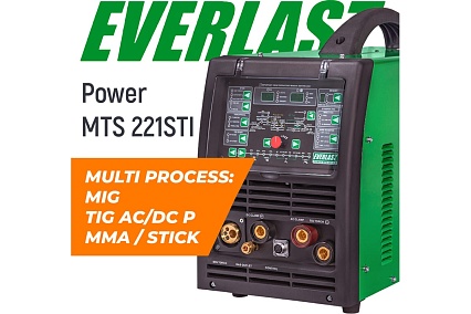 Инвертор Everlast powermts 221sti multi process: mig/tig/stick 2EV221MTS