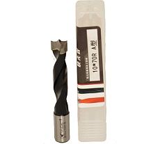 Сверло для глухих отверстий KWS HW 10х43х70 мм, Z=2, R K6 4040-01003-A1070R