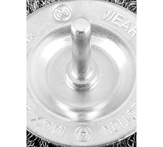 Кордщетка стальная плоская для дрели 100 мм MONOGRAM 106-892