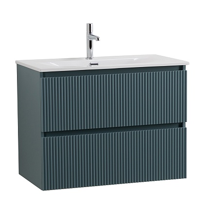 Тумба с раковиной BelBagno Uno 80 см Голубой матовый