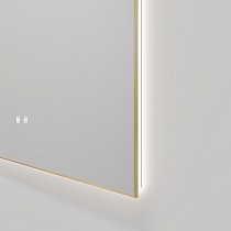 Зеркало Vincea VLM-4F120BG-2 120x65 см, сенсорный выключатель, антипар, диммер, брашированное золото