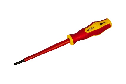 Отвертка диэлектрическая Ultra Grip SL 4,0 х 100 мм CR-V КОБАЛЬТ 646-447
