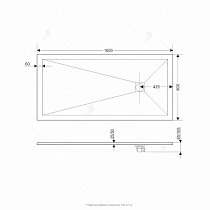 Поддон для душа RGW Stone Tray ST-G 80x160 графит