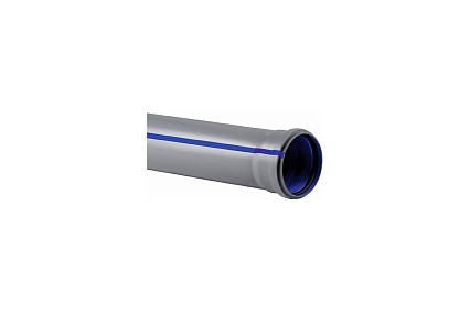 Труба RTP BAIKAL standart ВК ПП 50x18x3000 серый/синий 33155