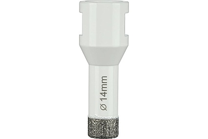 Коронка алмазная по керамограниту 14 мм, M14 на УШМ Diamond Industrial DIDKVP14M14