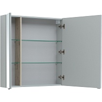 Зеркальный шкаф Aquanet Алвита New 80 см серый 00277536