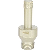 Коронка алмазная, вакуумное спекание (14х40 мм; 1/2"; М14) TECH-NICK TUK 136.600.7017