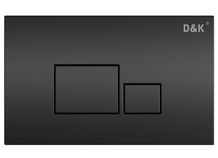Кнопка смыва D&K Quadro DB1519025 черный