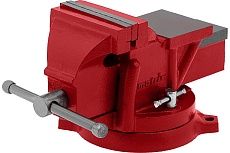 Слесарные тиски Matrix 100 мм, поворотные, с наковальней 18600