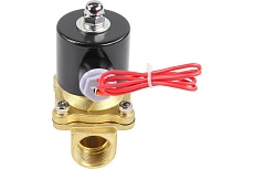 Электромагнитный клапан DN.ru двухходовой VS2W-100V-NC Ду40 Ру10 латунь, VITON 220B AC D130-01563