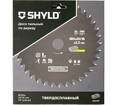 Пильный диск SHYLD по дереву твердосплавный 180x20/16 мм, 40 зубьев 6692462