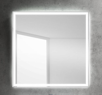 Зеркало BelBagno SPC-GRT-800-800-LED-BTN 80x80 см кнопочный выключатель