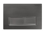 Кнопка смыва BelBagno BB-15R-GM оружейная сталь