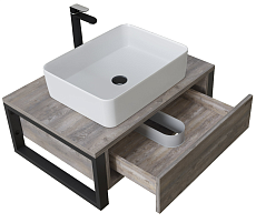 Мебель для ванной Grossman Фарго 70 см бетон пайн