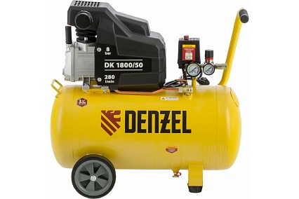 Воздушный компрессор Denzel DK1800/50,Х-PRO 1,8 кВт, 280л/мин, 50л 58068