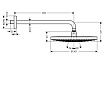 Верхний душ Hansgrohe Raindance Select S300 2Jet 27378400 хром/белый