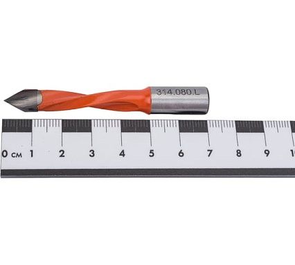 Сверло присадочное сквозное 8x70x10 мм, для ЛДСП, левое WOODWORK 314.080.L