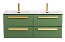 Тумба с раковиной Cezares Eco-Cer-N 120 см, 4 ящика Фисташковый Софт