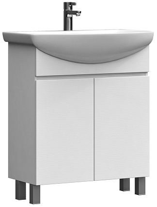 Тумба с раковиной Vigo Wing 70 см напольная, с полкой