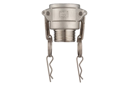 Камлок тип B TITAN LOCK серия EcoLine розетка, наружая резьба BSP 1 1/4, AISI304, TL125BSS-EL