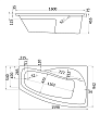 Акриловая ванна Santek Майорка XL 160x95 R