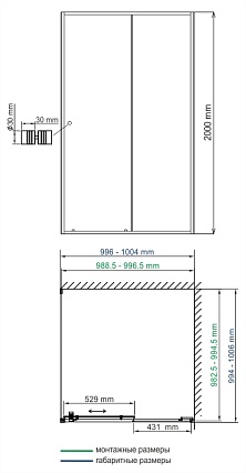 Душевой уголок WasserKRAFT Dill 61S19 100x100 квадратный